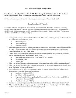 HIST 120 Final Exam Study Guide