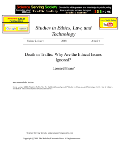 Studies in Ethics, Law, and Technology