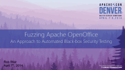 Fuzzing Apache OpenOffice
