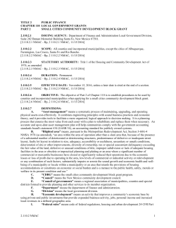 2.110.2 NMAC 1 TITLE 2 PUBLIC FINANCE CHAPTER 110 LOCAL