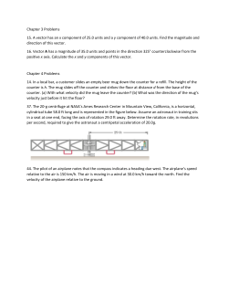 Chapter 3 Problems 15. A vector has an x component of