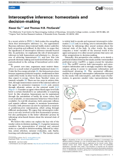 Interoceptive inference: homeostasis and