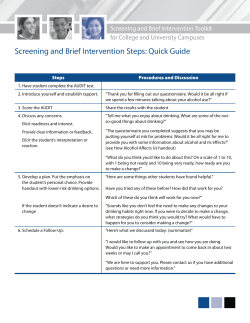 SBIRT Quick Guide - Massachusetts Behavioral Health Partnership
