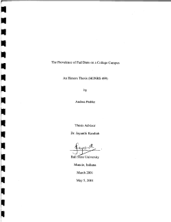 The Prevalence of Fad Diets on a College Campus An Honors