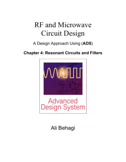 RF and Microwave Circuit Design