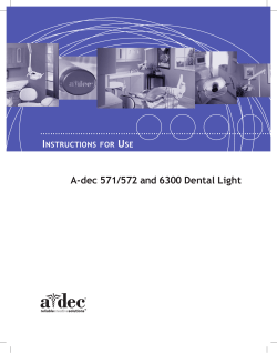 A-dec 571/572 and 6300 Dental Light