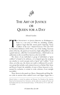 the art of justice or queen for a day