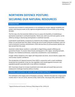 northern defence posture: securing our natural resources