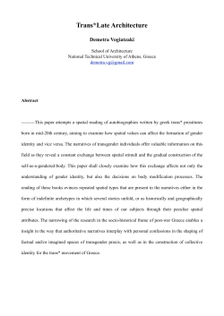 Trans*Late Architecture