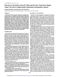 Detection of Aberrations of the p53 Al&Atilde;-elesand