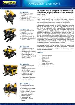 ROVBUILDER - Small ROV`s