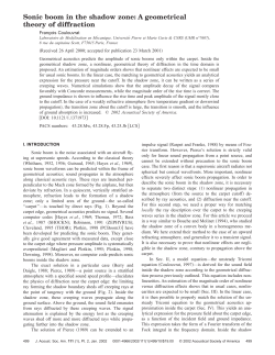 Sonic boom in the shadow zone: A geometrical theory of diffraction