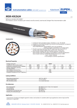 MSR-HX(St)H - kabelwerk eupen ag