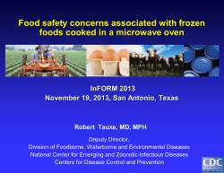 Food Safety Concerns Associated With Frozen Foods
