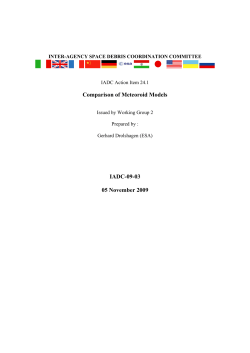 Comparison of meteoroid models - Inter