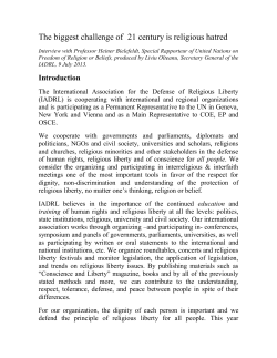 - The International Association for the Defense of the