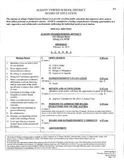 A!bany,.C:A 94`7X!6 - Albany Unified School District