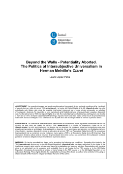 Beyond the Walls - Potentiality Aborted. The Politics of