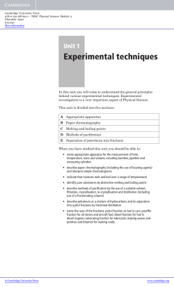 Experimental techniques - Assets