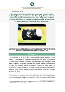 The rebels in Syria include a few dozen operatives from the Salafist