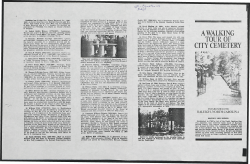 a walking tour of city cemetery