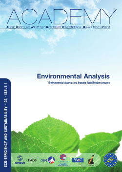 Environmental Analysis : Environmental aspects an