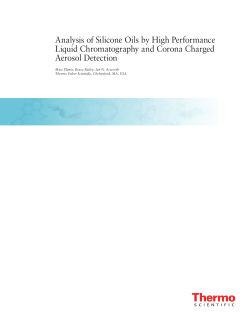 Analysis of Silicone Oils by High Performance Liquid