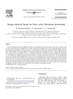 Image retrieval based on fuzzy color histogram processing