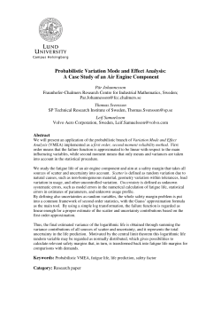 Probabilistic Variation Mode and Effect Analysis: A Case Study of an