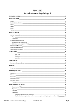 PSYC1020 Introduction to Psychology 2