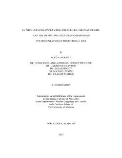 el arte nuevo de hacer vidas: the soldier, the playwright