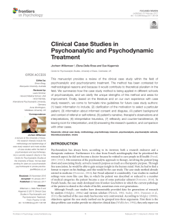 Clinical Case Studies in Psychoanalytic and Psychodynamic