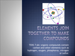 organic compounds contain carbon and other
