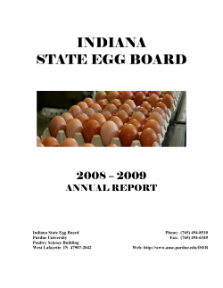 indiana state egg board - Animal Sciences