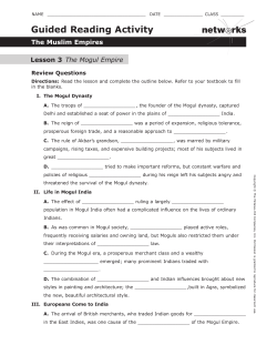 netw rks Guided Reading Activity - Ms. Moroz`s World History Classes