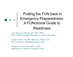 Putting the FUN back in Emergency Preparedness
