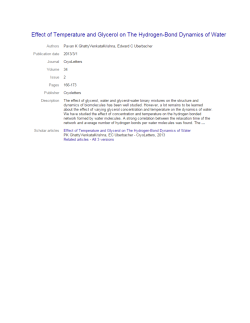 Effect of temperature and glycerol on the hydrogen