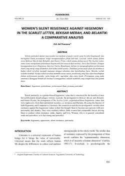 Female`s Silent Resistance against Hegemony in The Scarlet