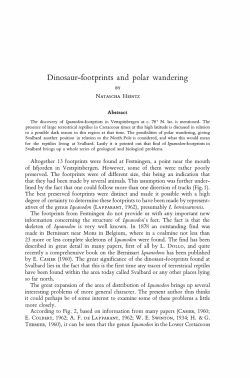 Dinosaur-footprints and polar wandering
