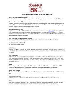 Top Questions Asked on Race Morning