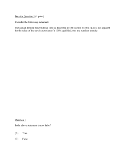 Data for Question 1 (1 point) Consider the following statement: The