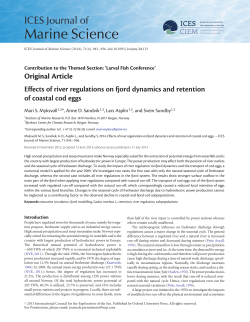 Effects of river regulations on fjord dynamics and retention of coastal