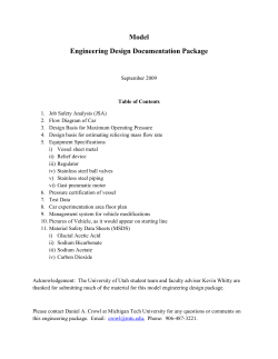 Model Engineering Design Documentation Package