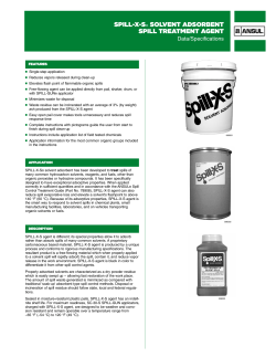 spill-xs® solvent adsorbent spill treatment agent