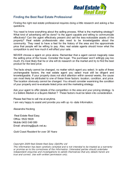 Finding the Best Real Estate Professional