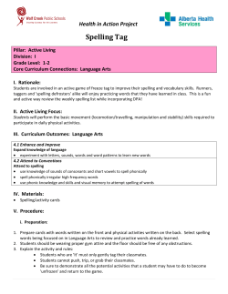 Spelling Tag