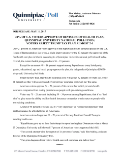 21 percent - Quinnipiac University Poll