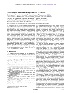 Quasitrapped ion and electron populations at Mercury