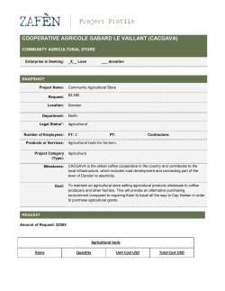 COOPERATIVE AGRICOLE GABARD LE VAILLANT (CACGAVA)