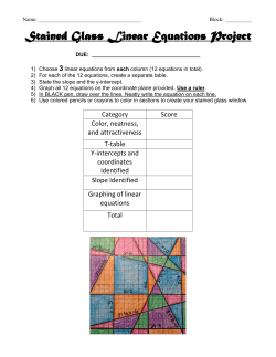 11-03-16 Stained Glass Project